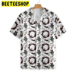 Festive Halloween Gentleman Skull Trending Hawaiian Shirt-1