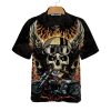 Fire Hell Rider Skull Biker Wings Motorcycle Hawaiian Shirt Best Gift For Bikers