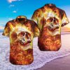 Fire Skull Hawaii Shirts Hawaiian Shirt For Men Hawaiian Shirt