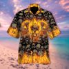 Fire Skull Hawaiian Shirt – Kv135-1