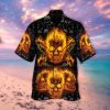 Fire Skulls Halloween Hawaiian Shirt For Men Women Adult