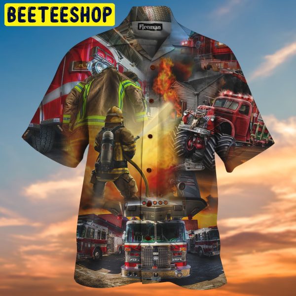 Firefighter 3d All Over Printed Trending Hawaiian Shirt-1