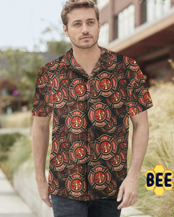 Firefighter Fire Hero Courage Trending Hawaiian Shirt-1