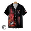 Firefighter Skull Flame Ez20 0104 Hawaiian Shirt-1