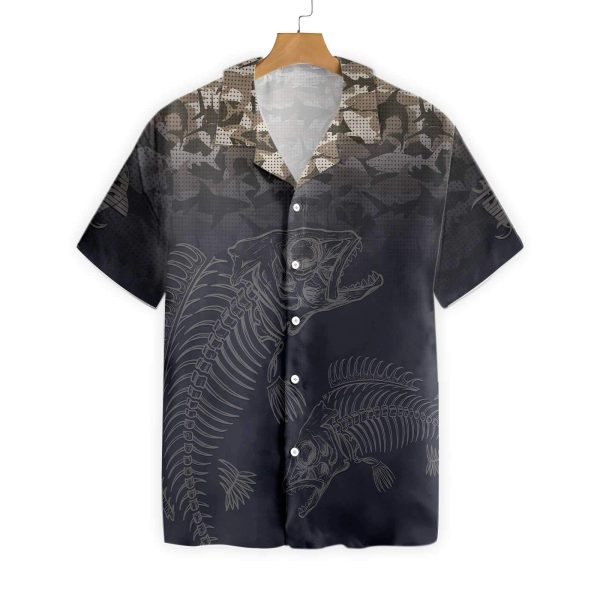 Fish Reaper Fish Skull Skeleton Hawaiian Shirt
