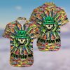 Fishing Skull Fish Fear Me  Hawaiian Shirt Colorful Short Sleeve Summer Beach