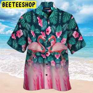 Flamingo Tropical 3d All Over Printed Trending Hawaiian Shirt-1