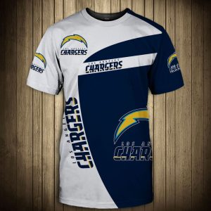 Los Angeles Chargers shirt 3D Geometric Short Sleeve