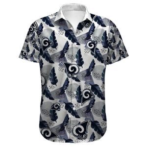 Los Angeles Rams Hawaiian Shirt flower summer 2022 gift for fans