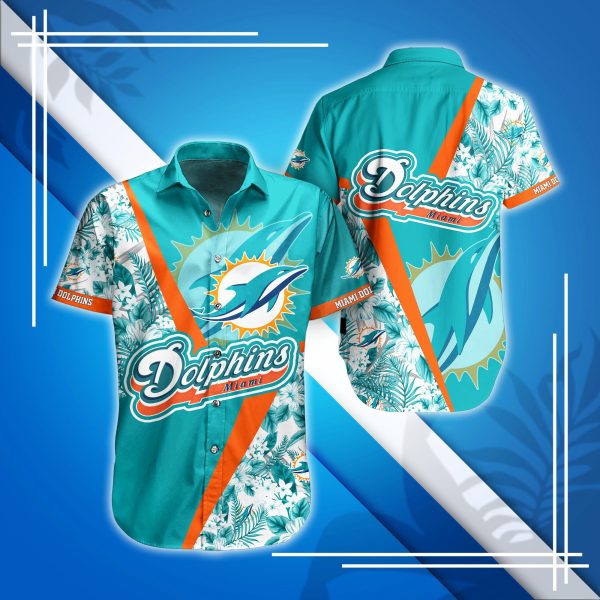 Miami Dolphins Hawaiian Shirt And Short This Summer FVJ1