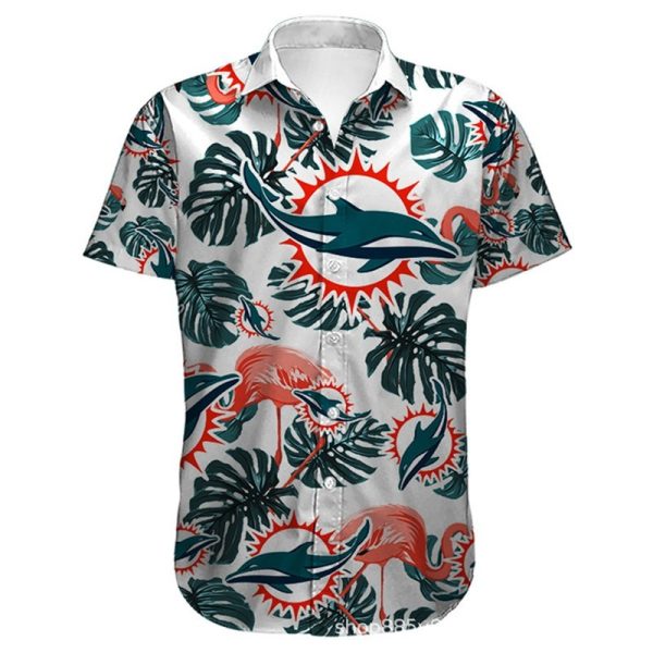 Miami Dolphins Hawaiian Shirt flower summer 2022 gift for fans