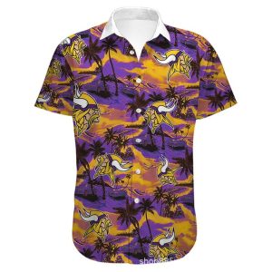 Minnesota Vikings Hawaiian Shirt flower summer 2022 gift for fans
