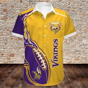 Minnesota Vikings Shirts Cute Flame Balls graphic gift for men