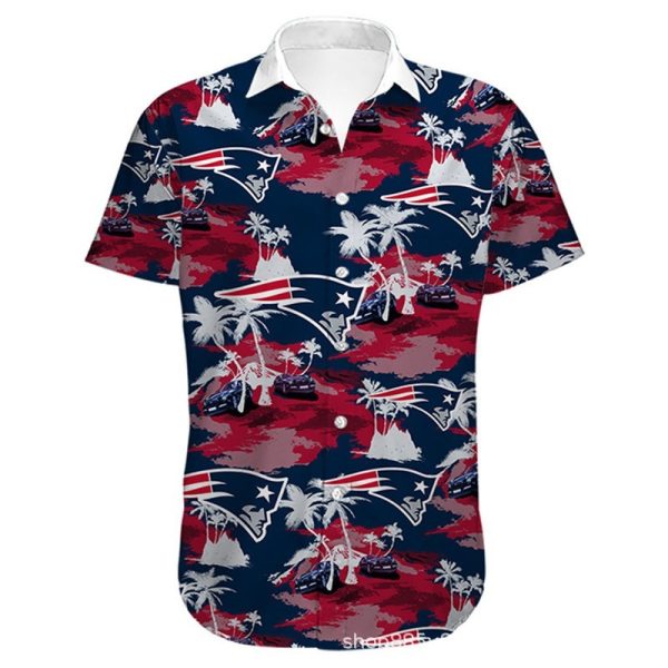 New England Patriots Hawaiian Shirt flower summer 2022 gift for fans
