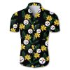 Pittsburgh Steelers Hawaiian Shirt Short Sleeve Tropical Flower summer 2020