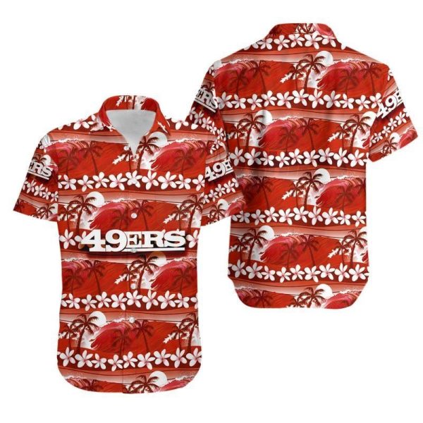 San Francisco 49ers Coconut Trees NFL Gift For Fan Hawaii Shirt and Sh