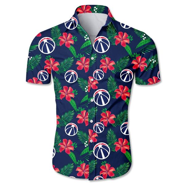 Washington Wizards Hawaiian shirt Tropical Flower summer