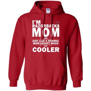 A Normal Mom Except Much Cooler Arkansas Razorbacks T Shirts