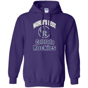 Amazing World'S Best Dad Colorado Rockies T Shirts