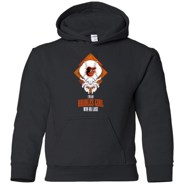 Baltimore Orioles Girl Win Or Lose T Shirts