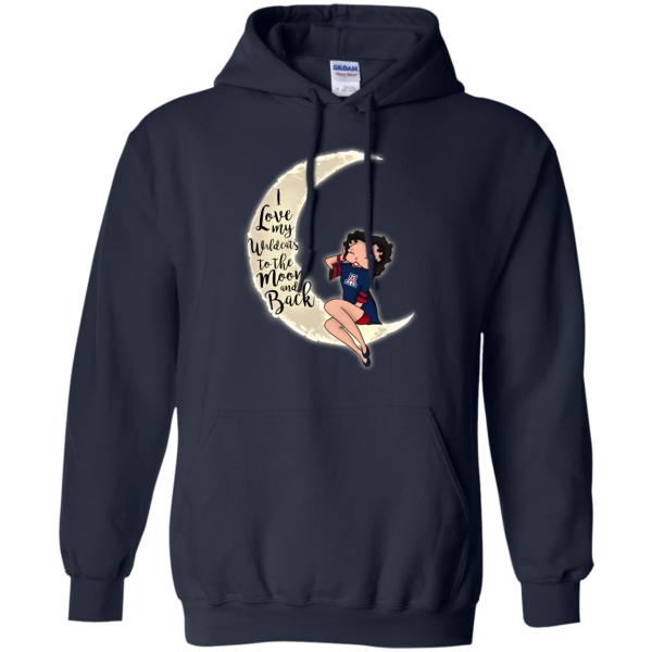 Bb I Love My Arizona Wildcats To The Moon And Back T Shirt