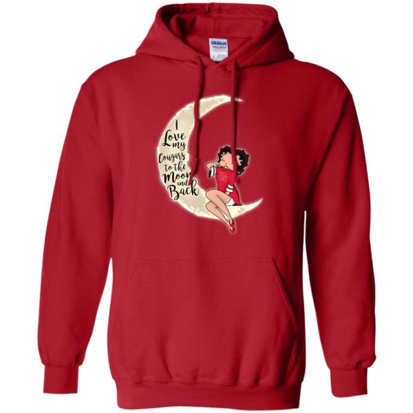 Bb I Love My Houston Cougars To The Moon And Back T Shirt
