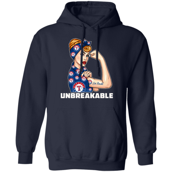 Beautiful Girl Unbreakable Go Texas Rangers T Shirt