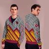 Black Cross Line Arizona Cardinals Zip Hoodie