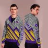 Black Cross Line Lsu Tigers Zip Hoodie