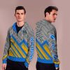 Black Cross Line Ucla Bruins Zip Hoodie