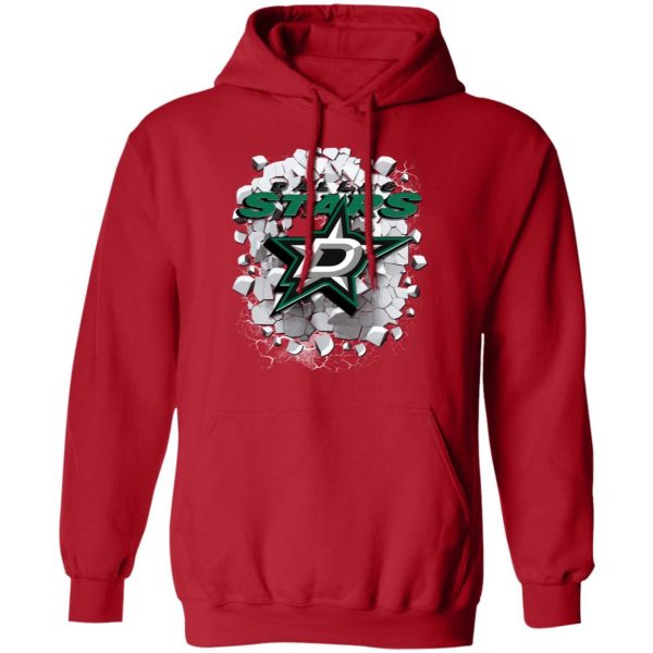 Colorful Earthquake Art Dallas Stars T Shirt
