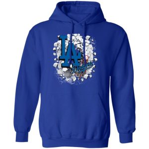 Colorful Earthquake Art Los Angeles Dodgers T Shirt