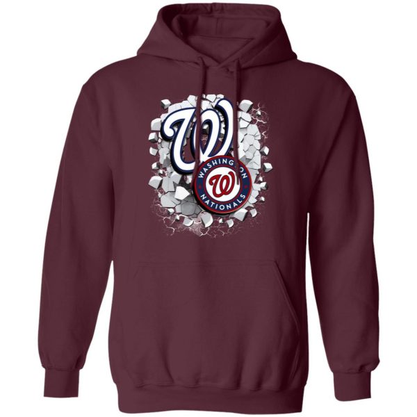 Colorful Earthquake Art Washington Nationals T Shirt