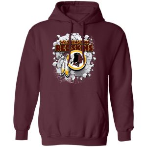 Colorful Earthquake Art Washington Redskins T Shirt