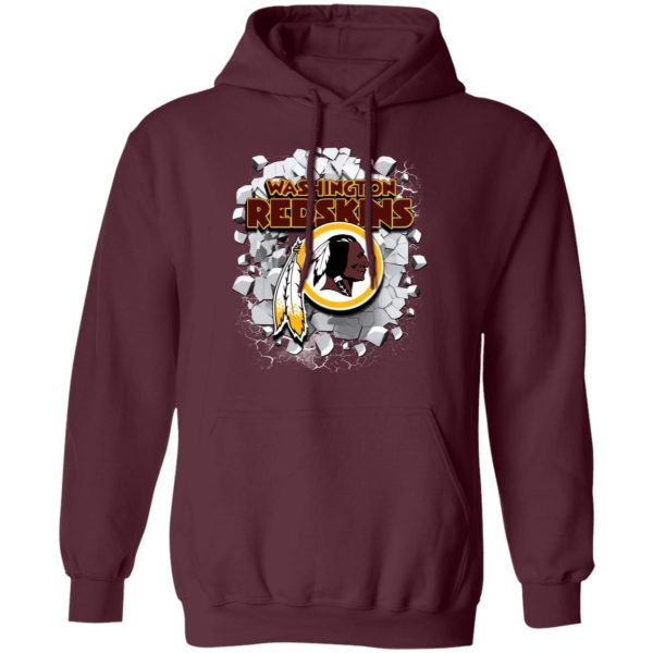 Colorful Earthquake Art Washington Redskins T Shirt