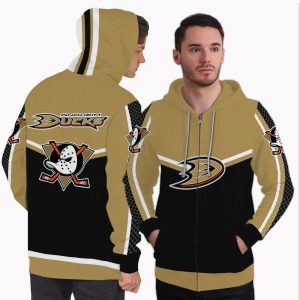 Colorful Gorgeous Fitting Anaheim Ducks Zip Hoodie