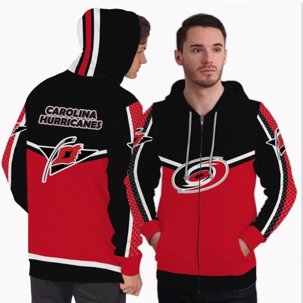 Colorful Gorgeous Fitting Carolina Hurricanes Zip Hoodie