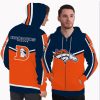 Colorful Gorgeous Fitting Denver Broncos Zip Hoodie