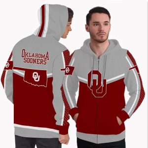 Colorful Gorgeous Fitting Oklahoma Sooners Zip Hoodie