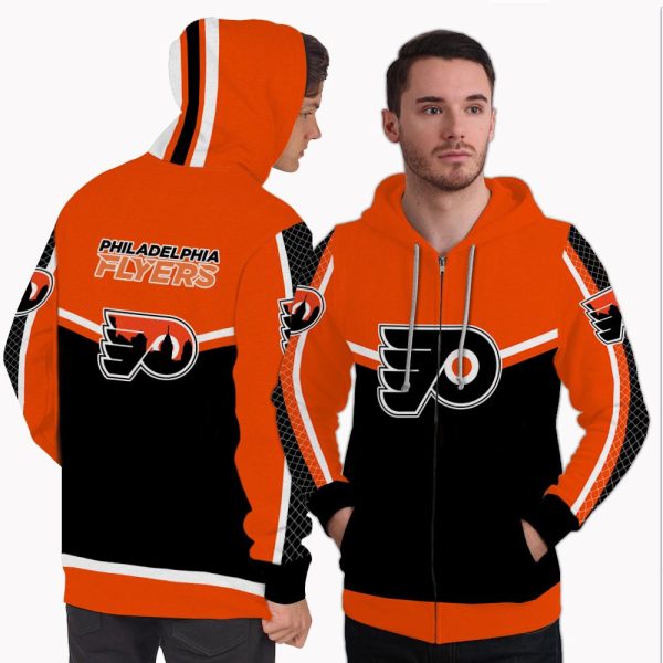 Colorful Gorgeous Fitting Philadelphia Flyers Zip Hoodie