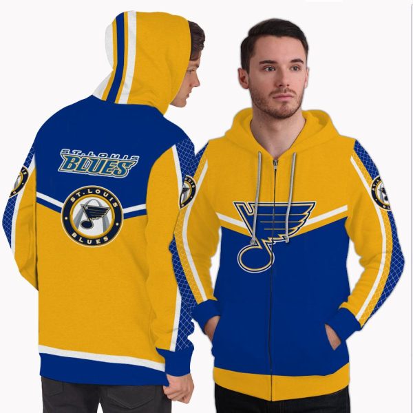 Colorful Gorgeous Fitting St. Louis Blues Zip Hoodie