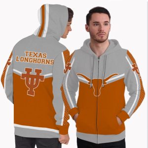 Colorful Gorgeous Fitting Texas Longhorns Zip Hoodie