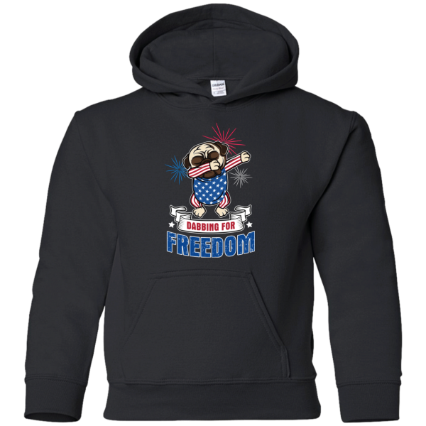 Dabbing For Freedom Pug T Shirts