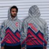 Fashion Cross Line Cleveland Indians Hoodie