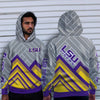 Fashion Cross Line Lsu Tigers Hoodie