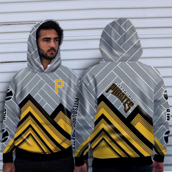 Fashion Cross Line Pittsburgh Pirates Hoodie