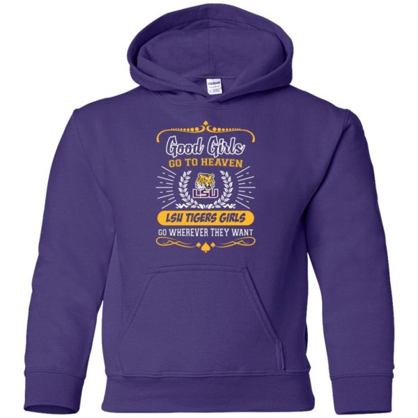 Good Girls Go To Heaven Lsu Tigers Girls T Shirts