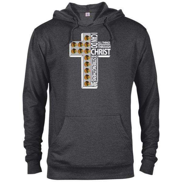 Gorgeous I Can Do All Things Through Christ Chicago Blackhawks T Shirts