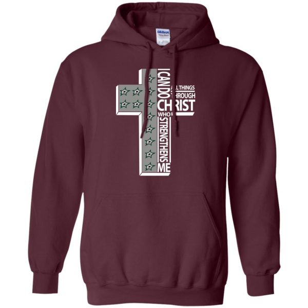 Gorgeous I Can Do All Things Through Christ Dallas Stars T Shirts