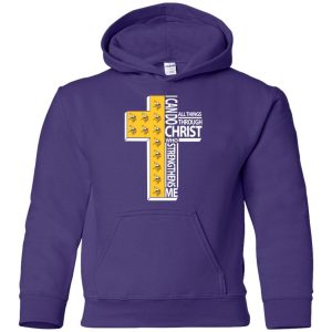 Gorgeous I Can Do All Things Through Christ Minnesota Vikings T Shirts